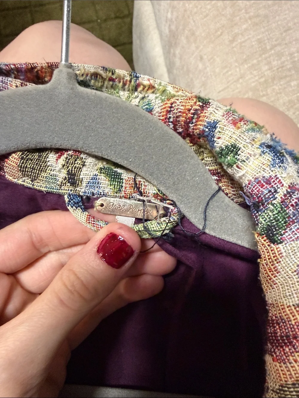 Free People Jacket sz 10 Floral Moto Style Jacket - Picture 3 of 6